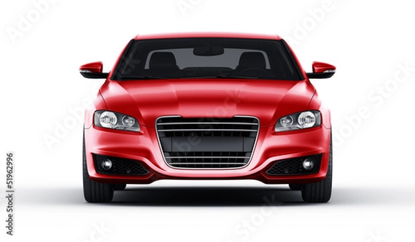 Obraz Czerwony samochód w studiu