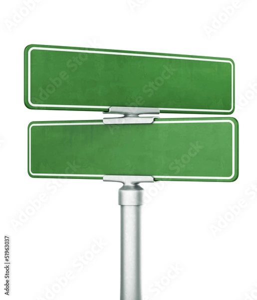 Obraz Puste znaki drogowe