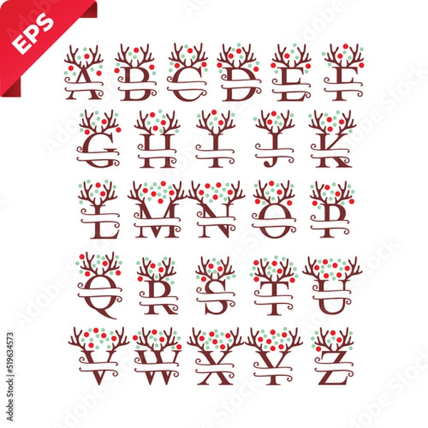 Obraz hand drawn alphabet