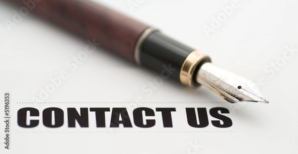 Fototapeta Skontaktuj się z nami z Fountain Pen