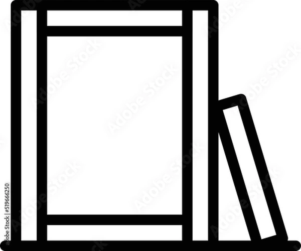 Fototapeta Furniture assembly icon outline vector. Manufacture maker. Work factory