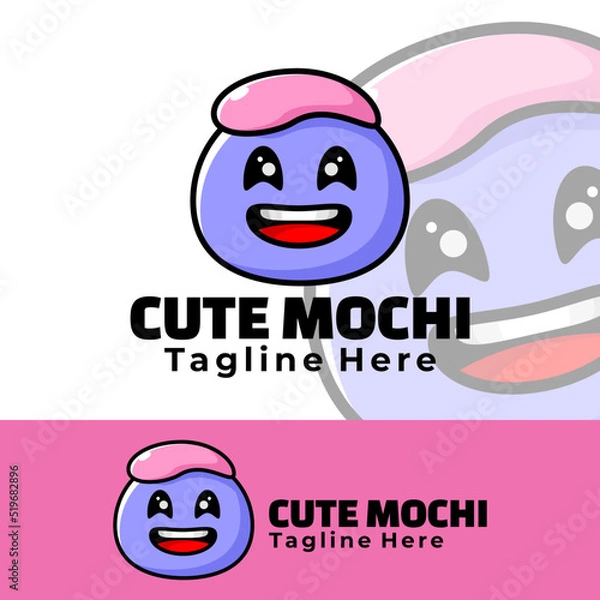 Fototapeta Cute mochi creative art