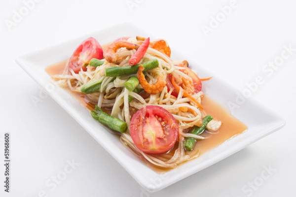 Obraz Green papaya salad