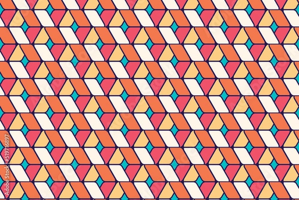Fototapeta Geometric seamless pattern