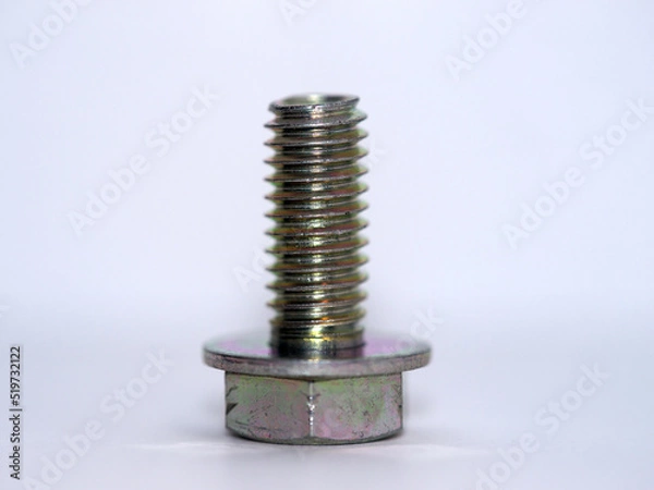 Obraz Hexagon bolt on white background