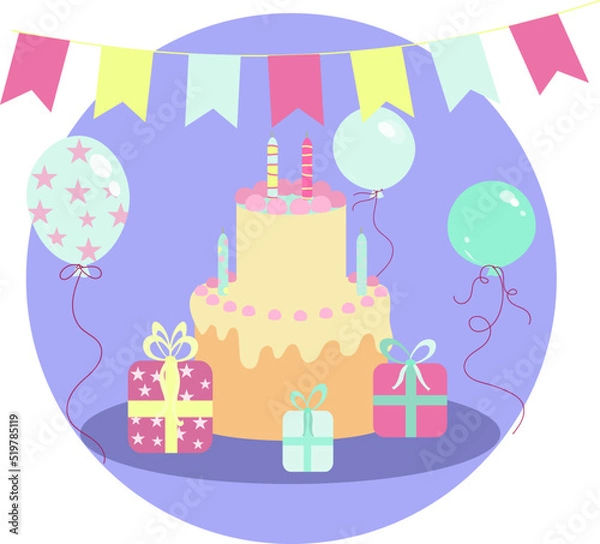 Obraz Card with celebration