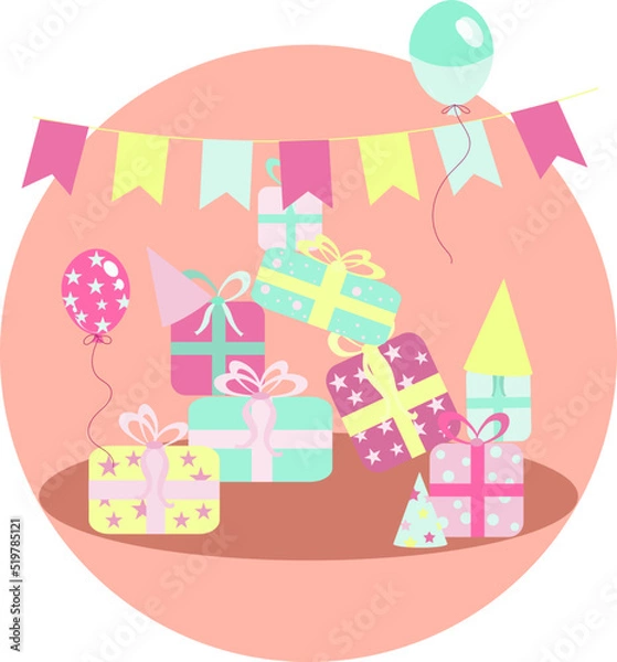 Obraz Card with presents