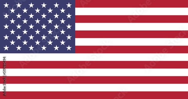 Fototapeta American flag USA. The official symbol of the United States of America. Original colors and aspect ratio in ultra-high resolution 12K. 70 MP jpeg
