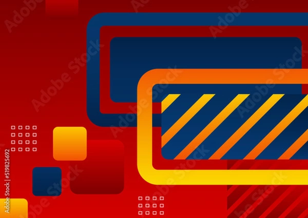 Fototapeta Abstract colorful geometric shapes background