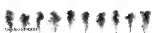 Fototapeta Abstract smoke on a dark background . Isolated .