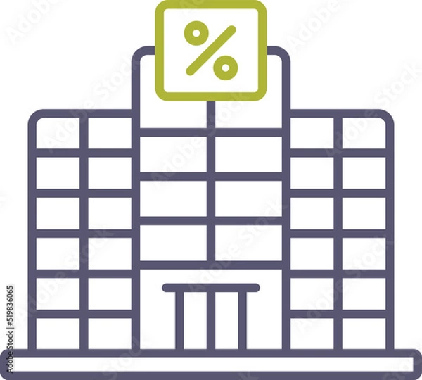 Fototapeta Building Icon