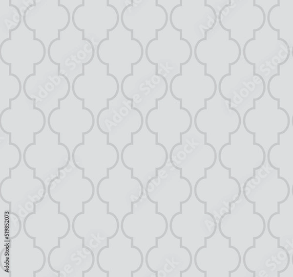 Obraz Gray arabic seamless pattern grid lantern shapes