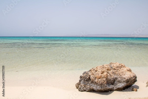 Obraz lonely beach at the red sea in egypt