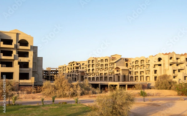 Obraz unfinished building in Sahl Hasheesh, Hurghada, Red Sea, Egypt