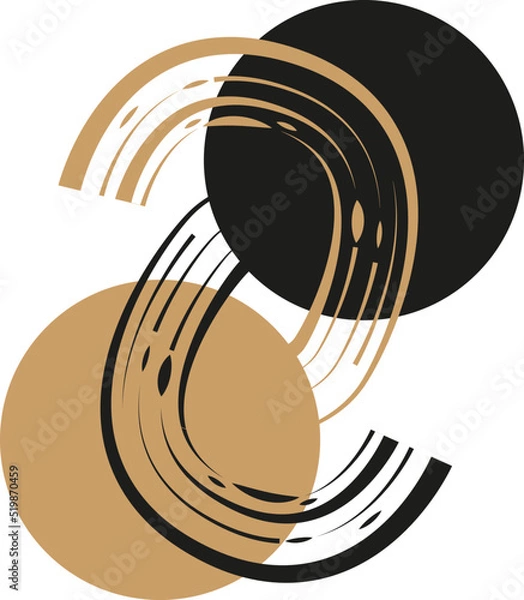 Fototapeta two circles dance