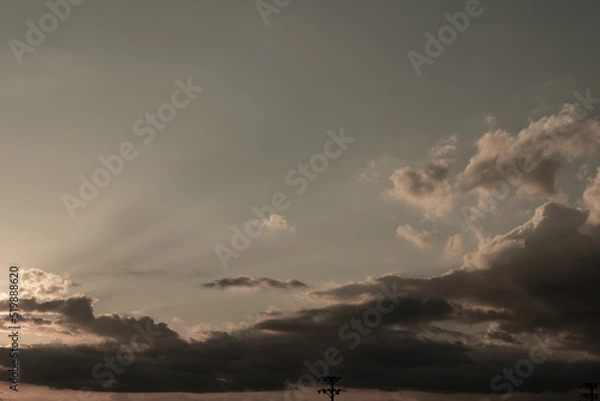 Fototapeta Sunset in the clouds