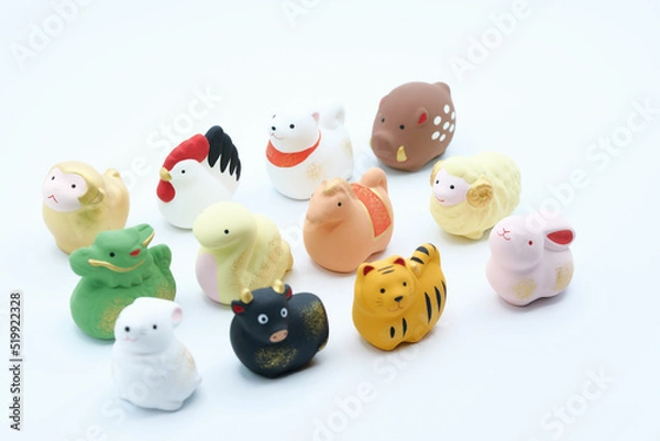 Fototapeta 十二支の小物