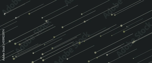 Obraz Abstract meteor falling, neon stars falling, diagonal neon strokes background illustration concept, suitable for background, backdrop, futuristic background, technology theme background