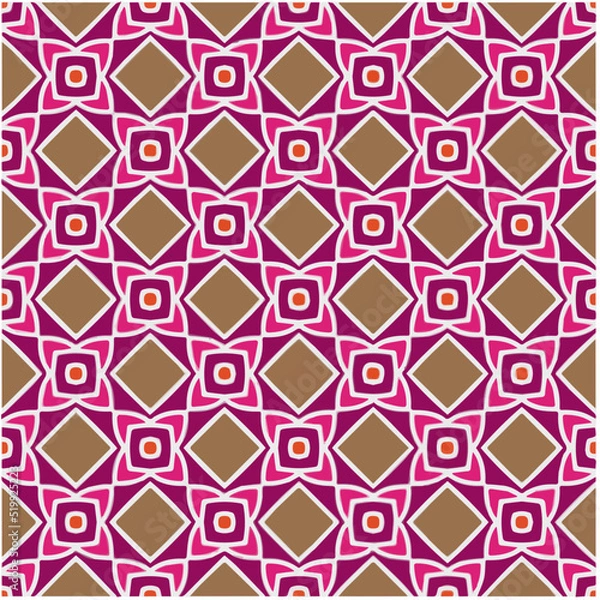 Fototapeta Seamless vector pattern. Background texture in geometric ornamental style.Repeat background.