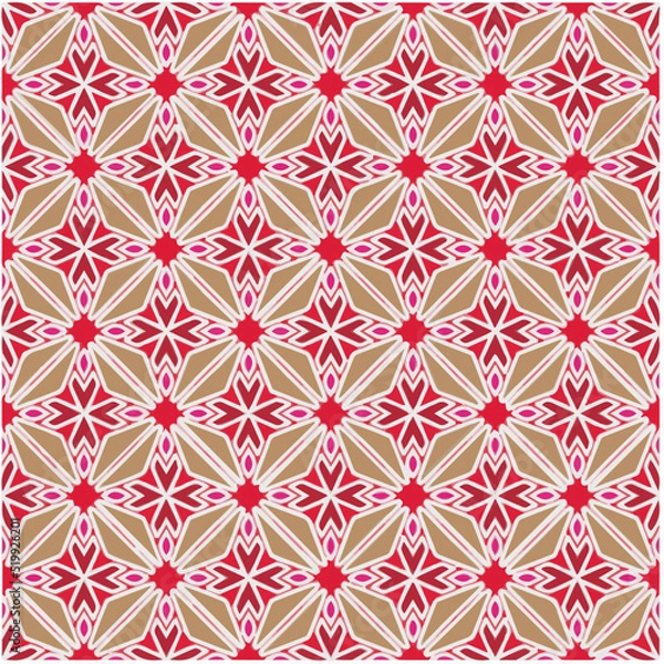 Fototapeta Seamless vector pattern. Background texture in geometric ornamental style.Repeat background.