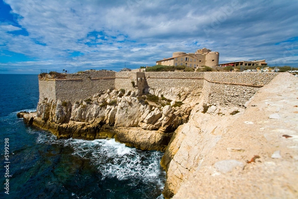 Obraz chateau d'if plan large, marseille