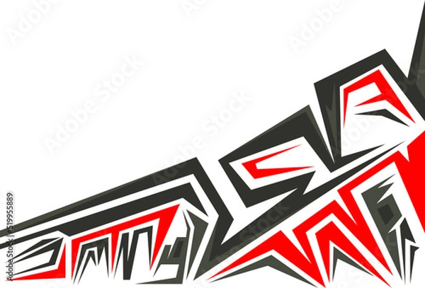 Fototapeta Illustration Vector graphic of racing background fit for Racing design etc.