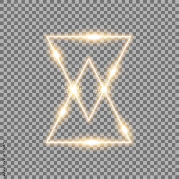 Fototapeta triangle light effect, laser, sand watch