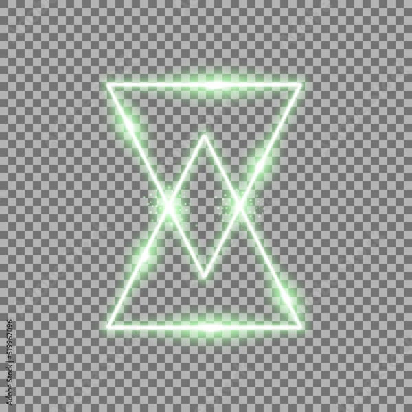 Fototapeta triangle light effect, laser, sand watch