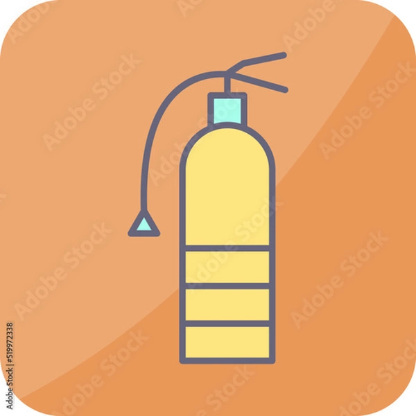 Fototapeta Unique Extinguisher Vector Icon