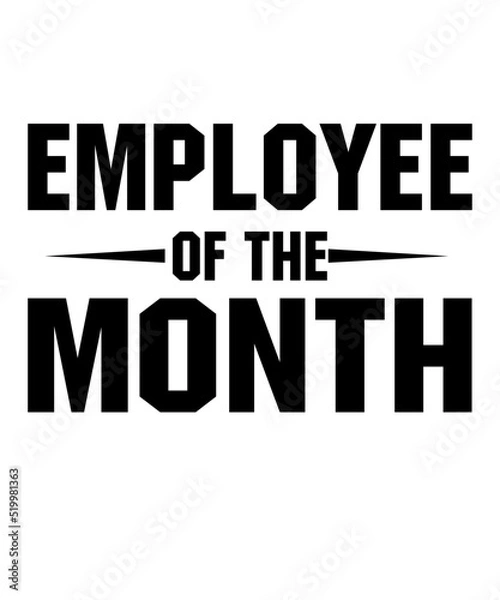 Fototapeta Employee of the Month is a vector design for printing on various surfaces like t shirt, mug etc.