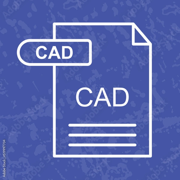 Fototapeta CAD Icon