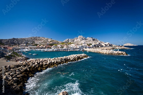 Fototapeta Marseille, port de la pointe rouge