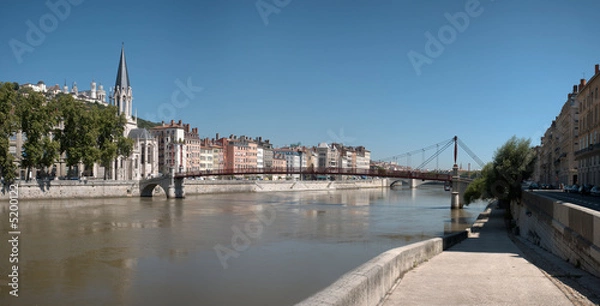 Obraz Quais de saone panoramique