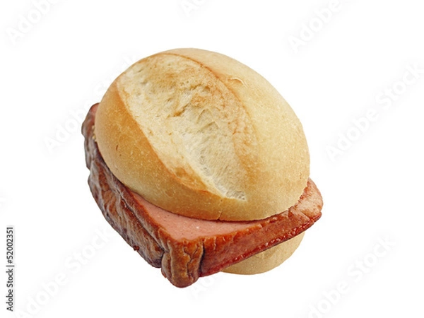 Fototapeta fleischkäse brötchen