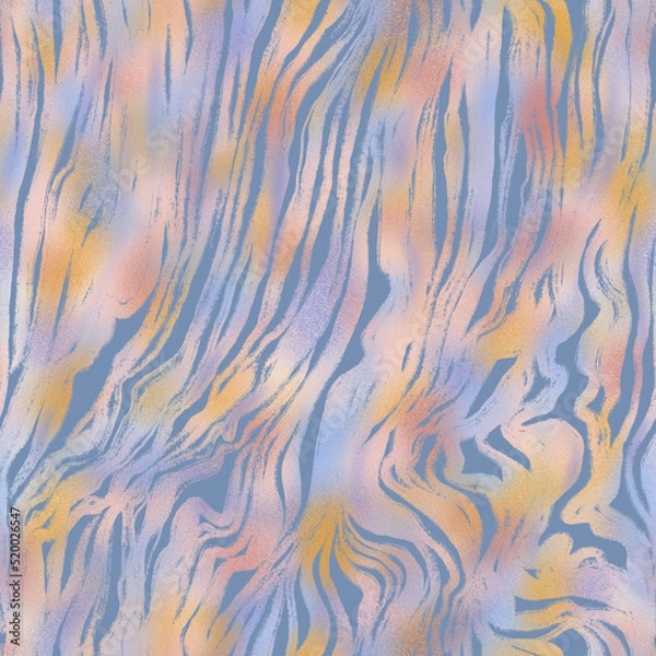 Fototapeta Colorful seamless pattern. Hand drawn graphic print with abstract lines