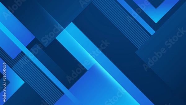 Fototapeta Modern simple shape blue design background