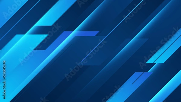 Fototapeta Modern simple shape blue design background