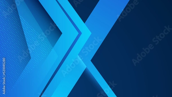 Fototapeta Modern simple shape blue design background