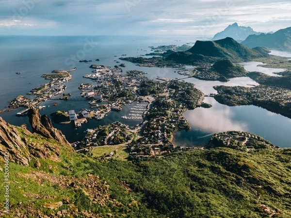 Fototapeta Views of Svolvaer in the Lofoten Islands in Norway