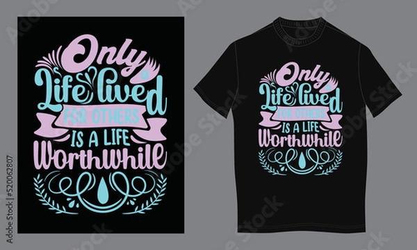 Fototapeta Unique typography t shirt design