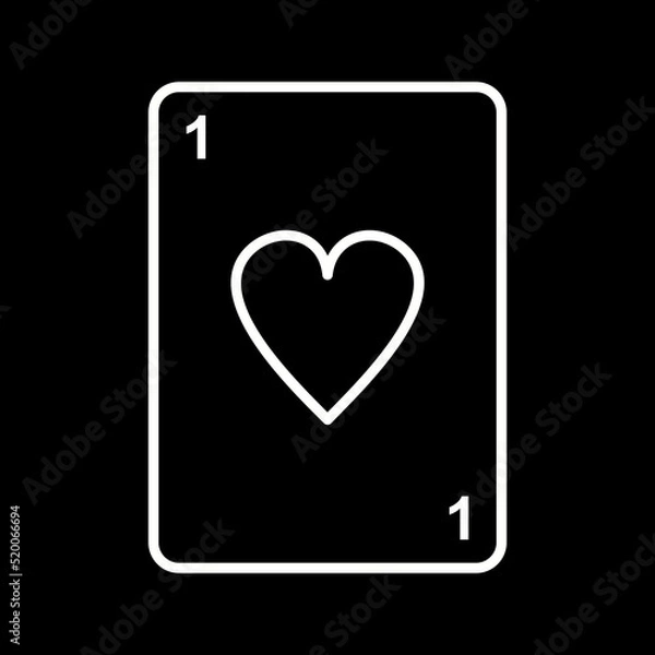 Fototapeta Unique Card Vector Icon