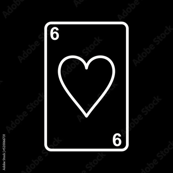 Fototapeta Hearts Card Vector Icon
