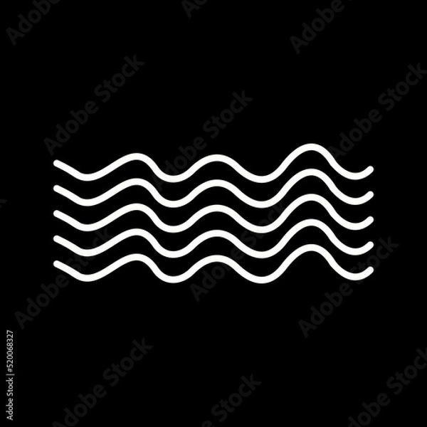 Fototapeta Magnetic Waves Vector Icon