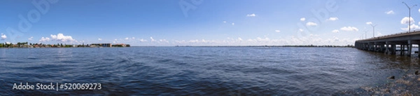 Fototapeta Panoramic View Of Cape Coral, Florida From Bernice Braden Park