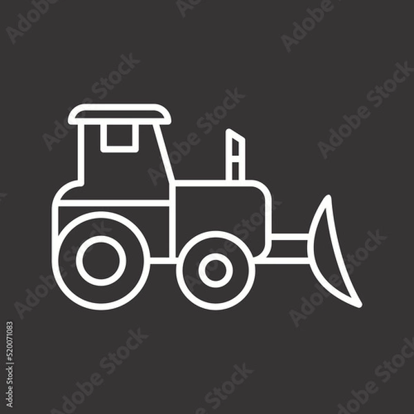 Obraz Industrial Tractor Icon
