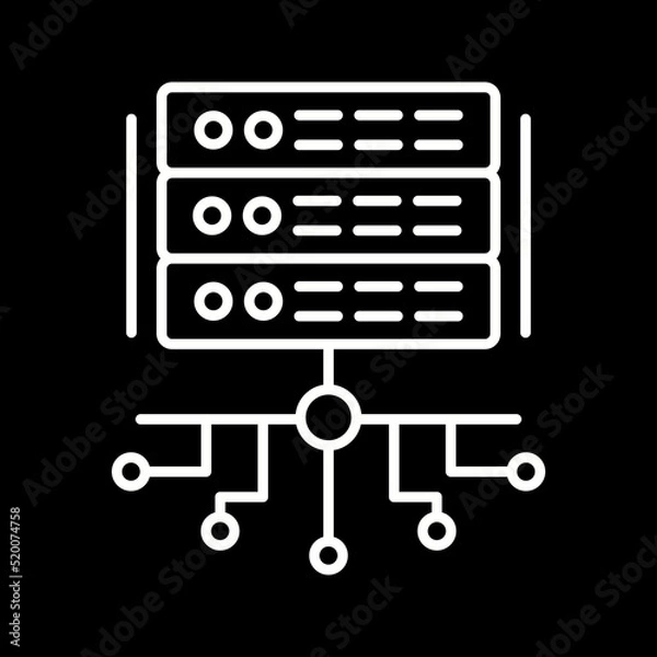 Fototapeta Server Icon
