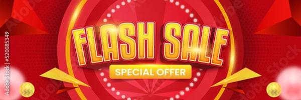 Fototapeta Discount sale promotion event horizontal banner template