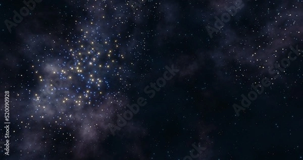 Fototapeta Nebula background. Galaxy in the universe. 3d rendering.	