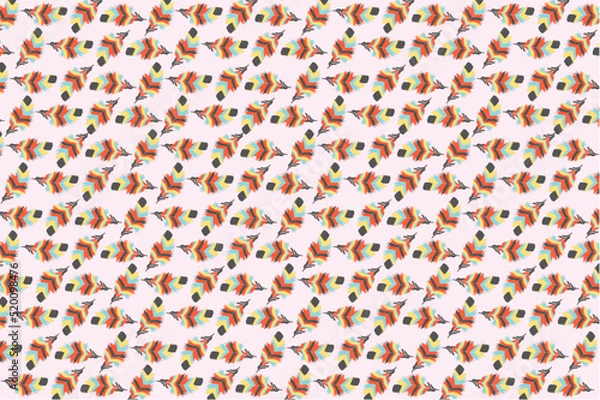 Fototapeta Colorful feather pattern design