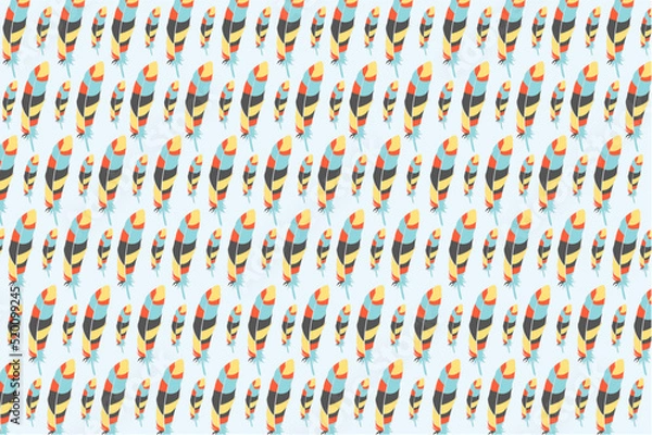 Fototapeta Colorful feather pattern design